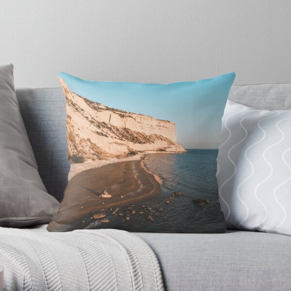 Zapallo Bay - Episkopi Cyprus Throw Pillow