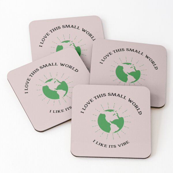Item preview, I LOVE THIS SMALL WORLD,I LIKE ITS VIBE,EARTH,WORLD, A SMALL WORLD designed and sold by Luckybliss-RE.