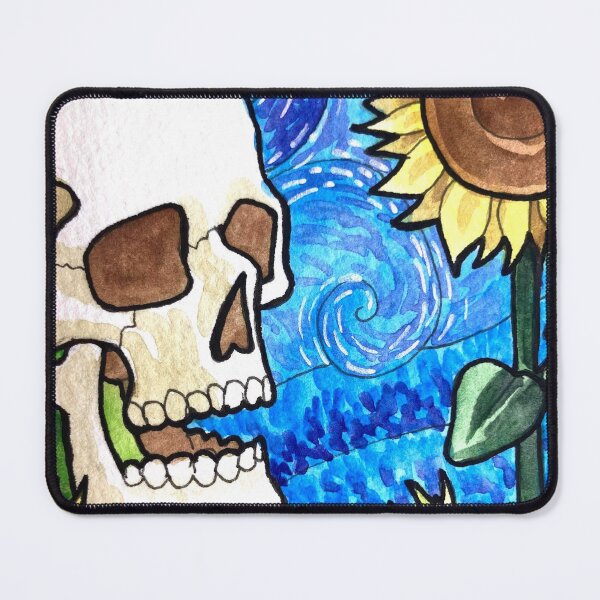 Item preview, Skull and Sunflowers - Inspired Van Gogh designed and sold by Katie Atkin.