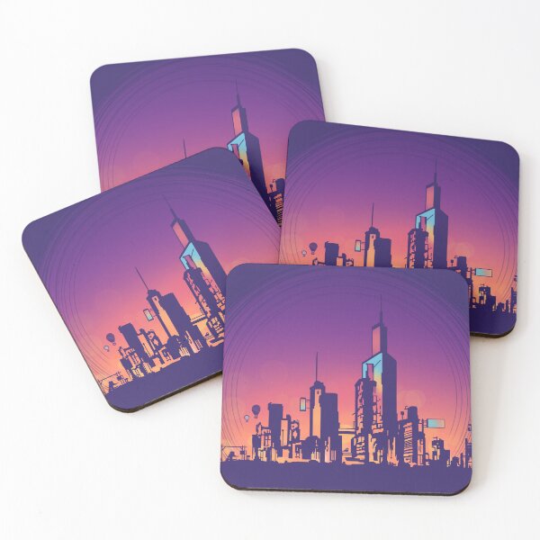 Item preview, Neon Abstract Cityline designed and sold by Alexy44.