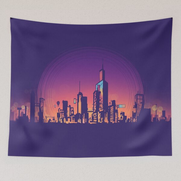 Item preview, Neon Abstract Cityline designed and sold by Alexy44.