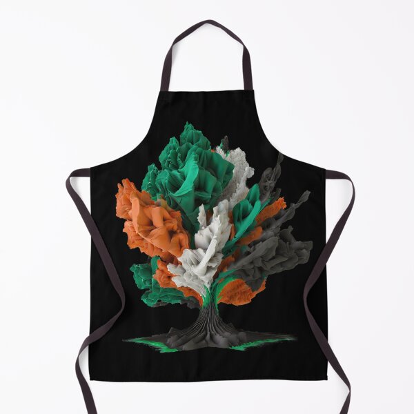 Item preview, Tree Art Orange Emerald Grey Fantasy designed and sold by Lelijo.