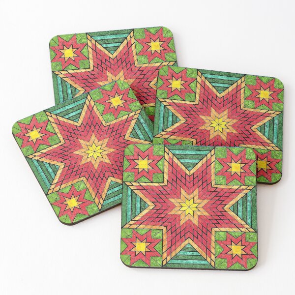 Item preview, Christmas Star Pseudo-Quilt designed and sold by Havocgirl.