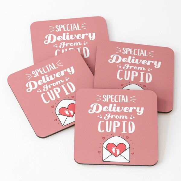 Item preview, Special Delivery from CUPID: Valentine's Themed Pregnancy Announcement designed and sold by NexaArts.