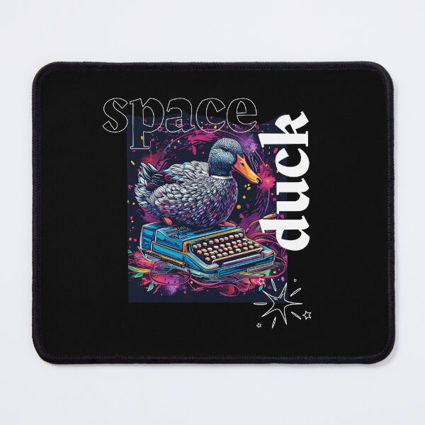 Item preview, Space Duck Typist Cyberpunk T-Shirt – Surreal Pixel Art Vector Design designed and sold by zax454.