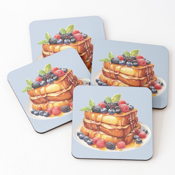Item preview, French Toast With Butter, Syrup And Berries designed and sold by Alicia Chee.