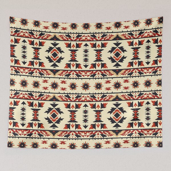 Item preview, Seamless Mexican Poncho Style Repeating Tile Wallpaper Pattern designed and sold by ZeptepiPatterns.