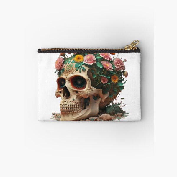 Item preview, "FLOWERS GROWING OUT OF THE SKULL". Funny skull meme designed and sold by Obinne.
