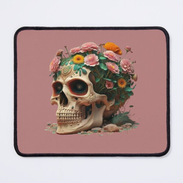 Item preview, "FLOWERS GROWING OUT OF THE SKULL". Funny skull meme designed and sold by Obinne.