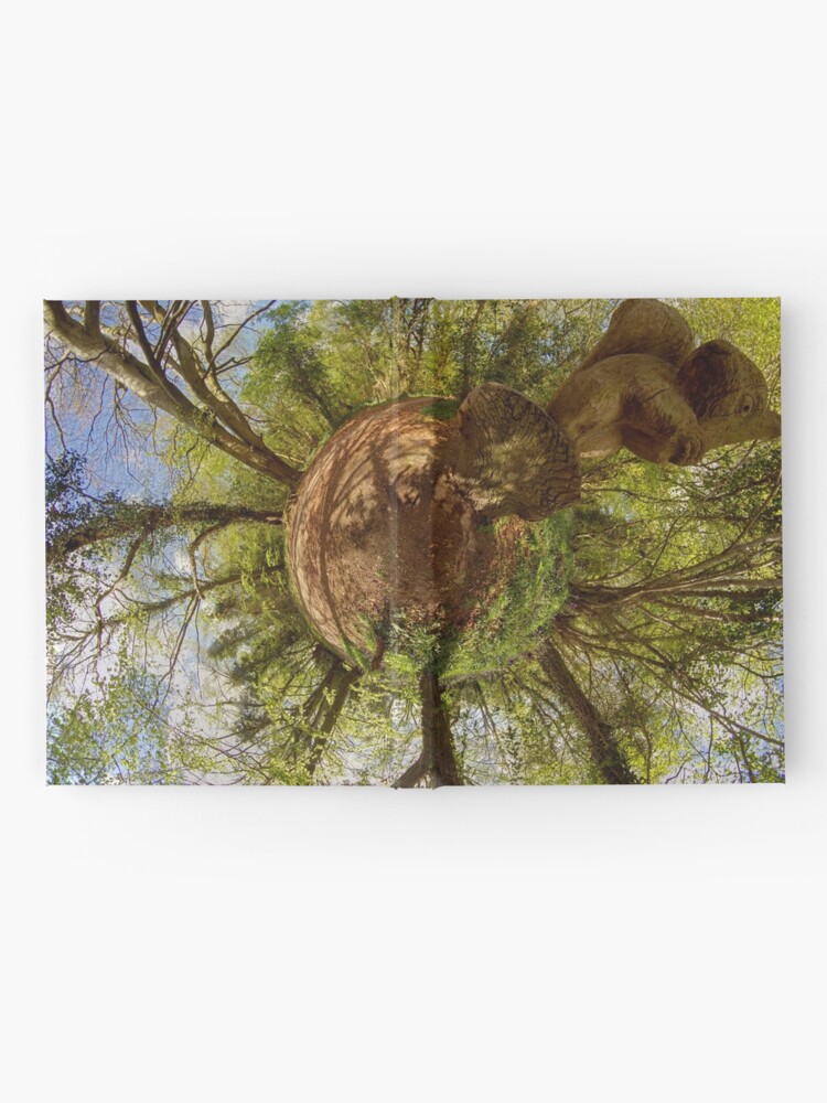 Alternate view of Squirrel Sculpture on path through Prehen Woods, Derry Hardcover Journal