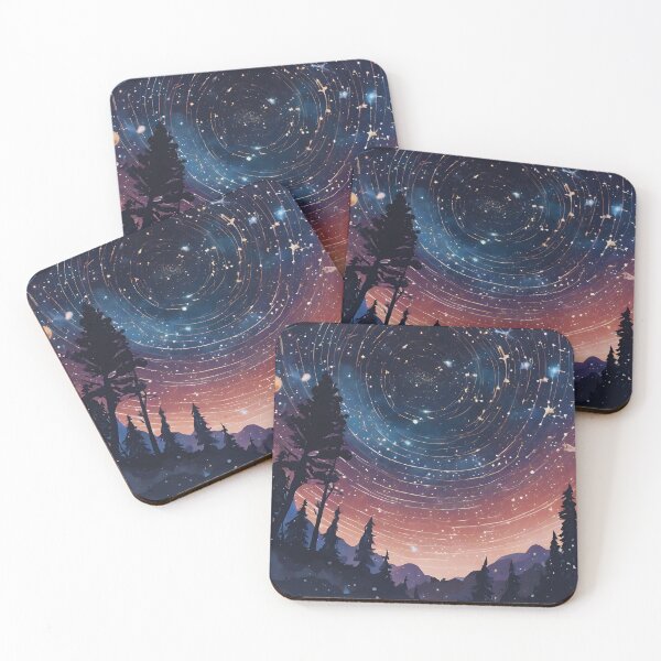 Item preview, Celestial Canopy - Mesmerizing Night Sky Art Print designed and sold by colorvisionart.