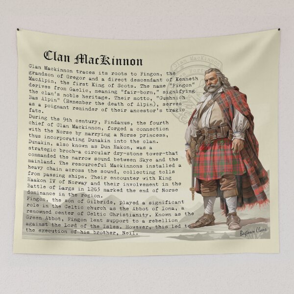 Item preview, MacKinnon Scottish Clan History  designed and sold by BagTown Clans.