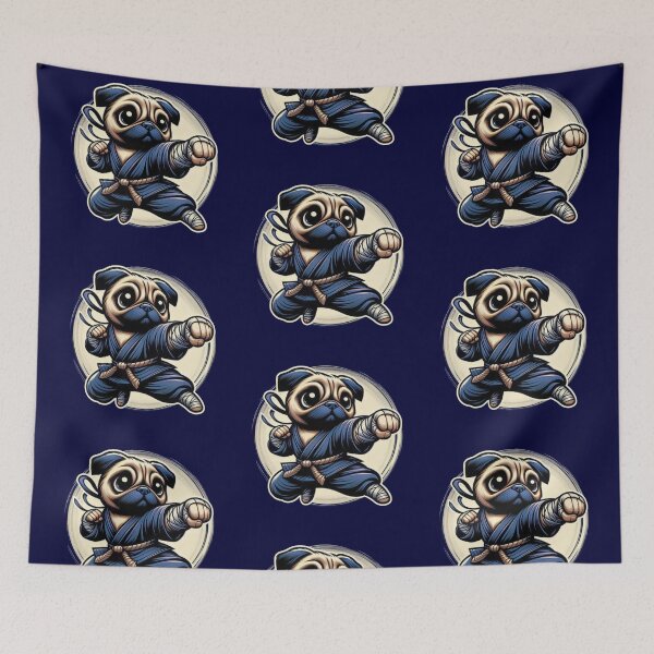 Item preview, Ninja Pug designed and sold by blindninja.