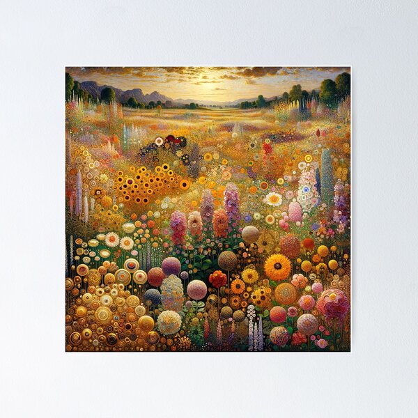 Aperçu de l'œuvre Jardin de fleurs - Gustav Klimt créée et vendue par maniacfitness.