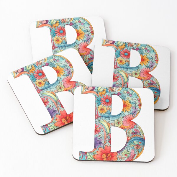 Item preview, Monogram B Floral designed and sold by Sheree Davis.