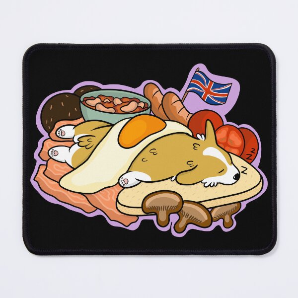 Item preview, English Breakfast Corgi designed and sold by DrawsCutePaws.