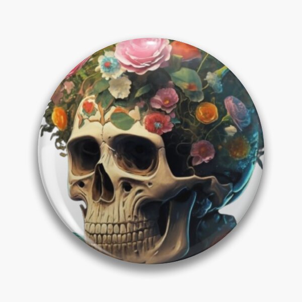 Item preview, "Cute Flowers growing out of The skull" designed and sold by Obinne.