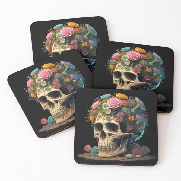 Item preview, "Cute Flowers growing out of The skull" designed and sold by Obinne.