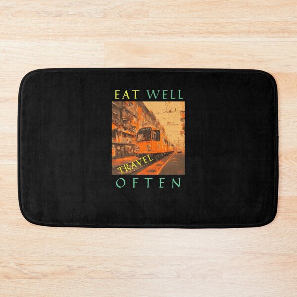 Item preview, Eat Well & Travel Often designed and sold by DESIGNbyDIEGO.