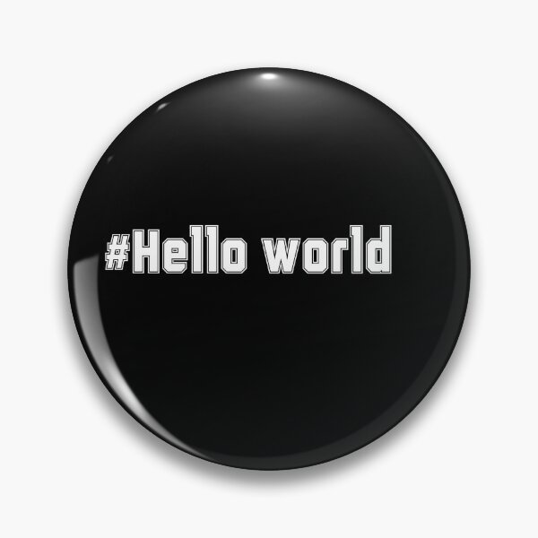 Item preview, Hachtag Hello world - programmers opening word - hello programmers  designed and sold by MANKOURY.