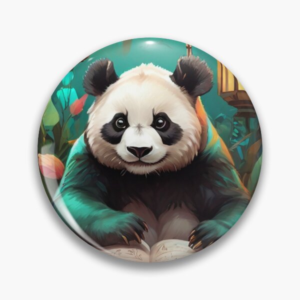 Item preview, My Book Panda Reading under The Lanterns designed and sold by UBdesign.