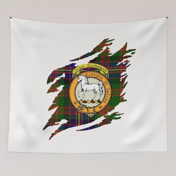 Item preview, Cochrane Clan Crest Scottish Surname Tartan designed and sold by BagTown Clans.