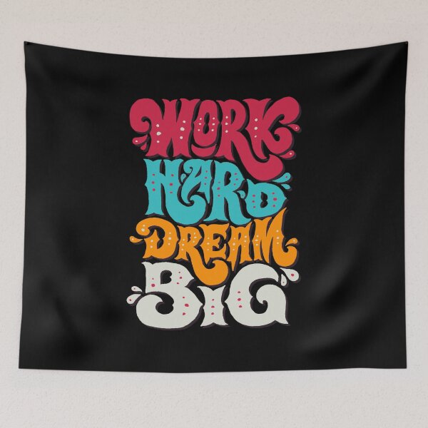 Item preview, Work Hard Dream Big designed and sold by kuhlartde.