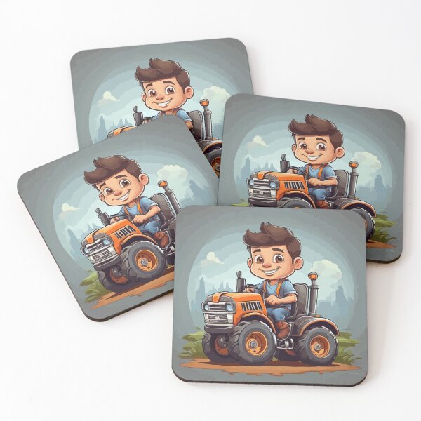 Item preview, Tractor and farmer designed and sold by Eighterfire.