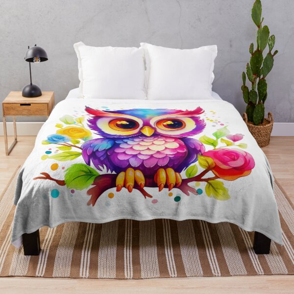 Item preview, Cute Colorful Baby Owl designed and sold by ZenEvoke.