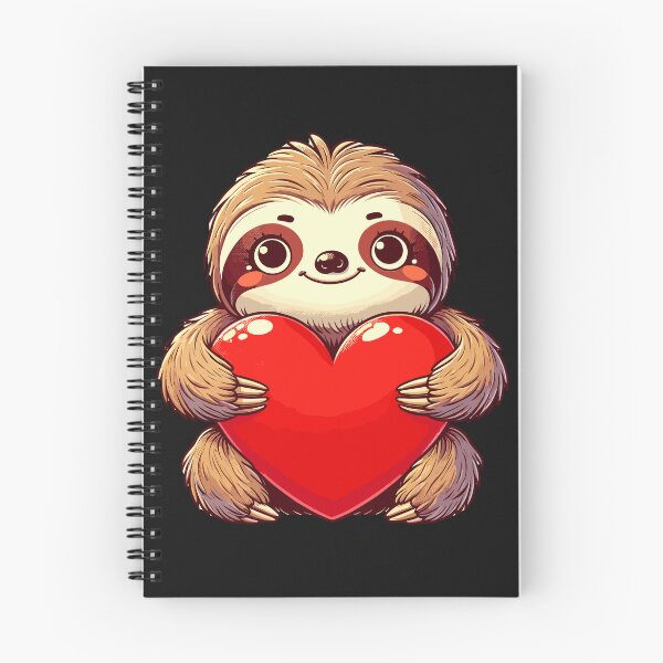 Item preview, Valentines Day Cute Funny Sloth With Heart Retro Vintage designed and sold by WildPalette-Art.