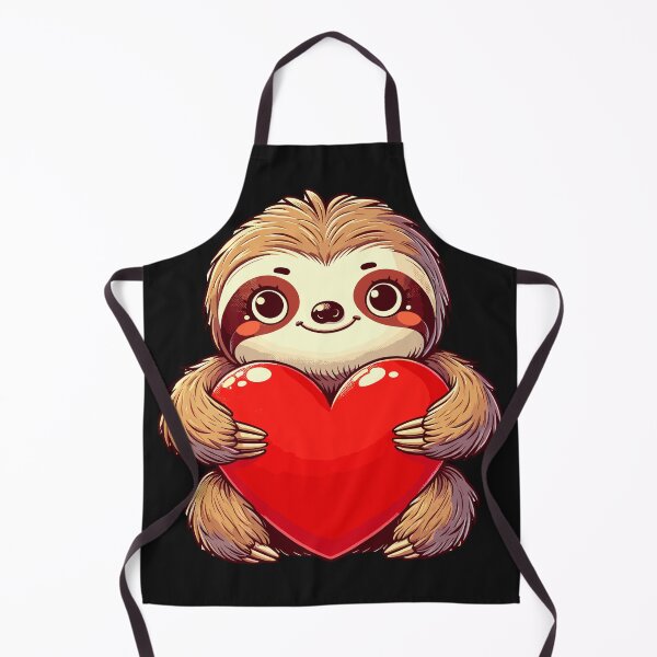Item preview, Valentines Day Cute Funny Sloth With Heart Retro Vintage designed and sold by WildPalette-Art.
