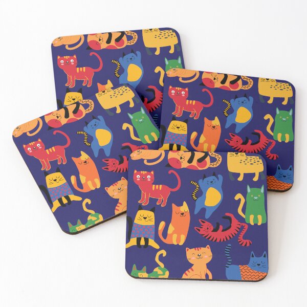 Item preview, Colorful Happy Cats designed and sold by AnulaArt.