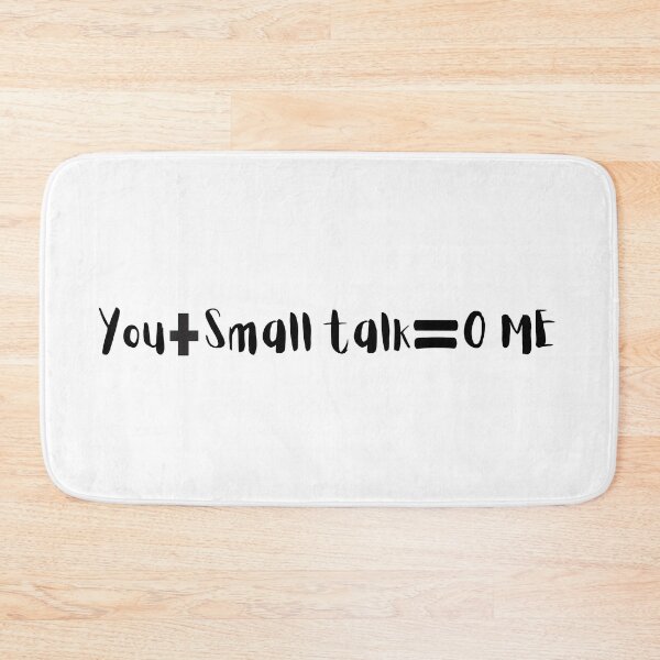 Item preview, No small talk  designed and sold by tranquil-haven.