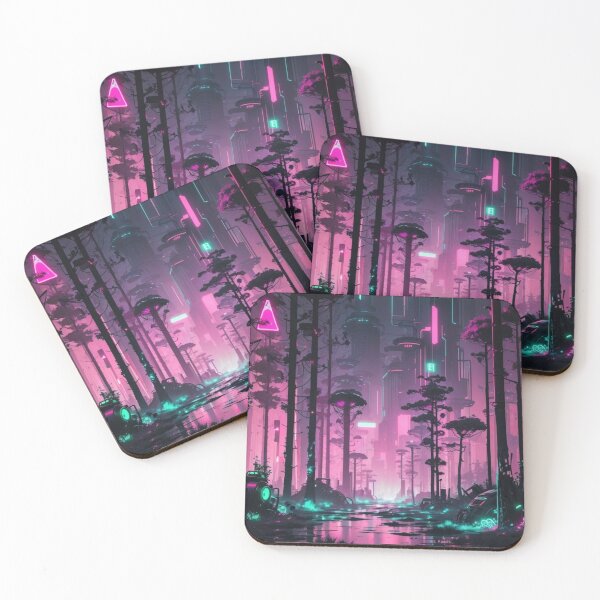 Item preview,  001 Cyberpunk Forest designed and sold by Alexis Art Collection.