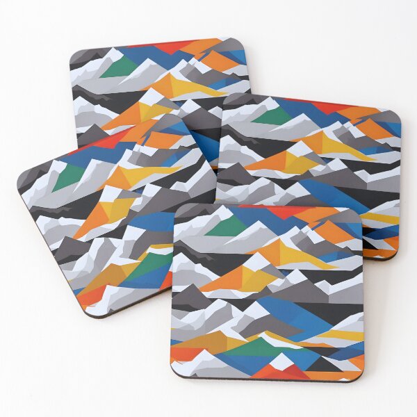 Item preview, Abstract Mountain Peaks designed and sold by colorvisionart.