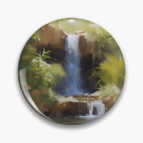 Item preview, Hidden Oasis Waterfall designed and sold by colorvisionart.