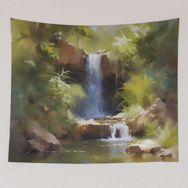 Item preview, Hidden Oasis Waterfall designed and sold by colorvisionart.