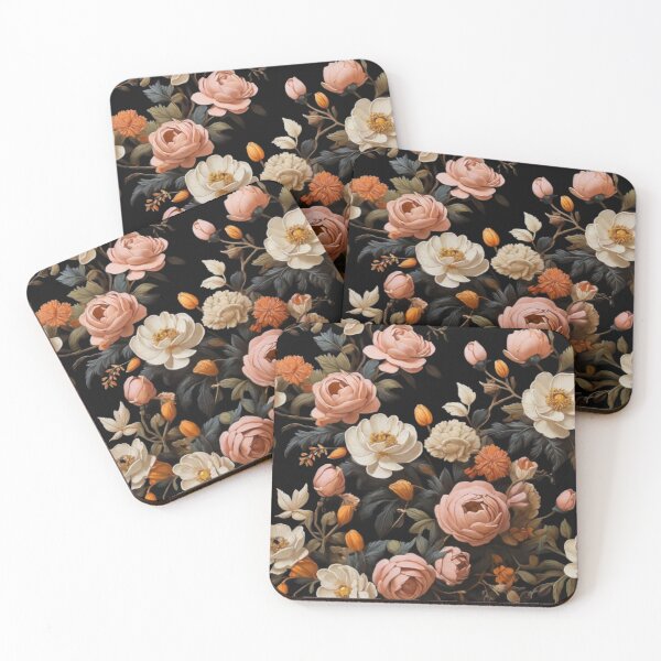 Item preview, Peach Cream Flowers Pattern T-Shirt designed and sold by Uday24.