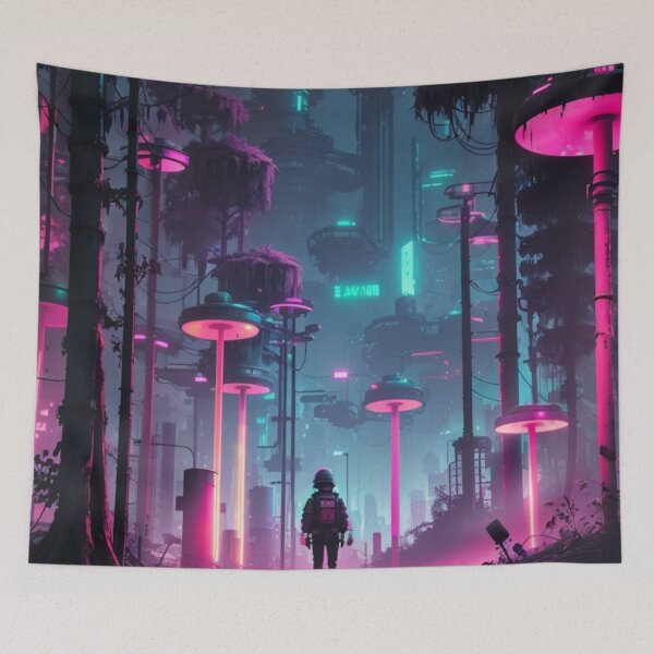 Item preview, 004 Cyberpunk Forest designed and sold by Alexis Art Collection.