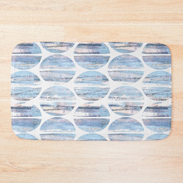 Item preview, Circle distressed rusty background white blue pink	 designed and sold by Alessandro Remo Mazzoni Remotextiles.