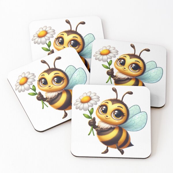Item preview, Sweet as Honey: Playful Bee with a Petal Posy – A Whimsical Touch to Children's Apparel designed and sold by JAMESAMORN.