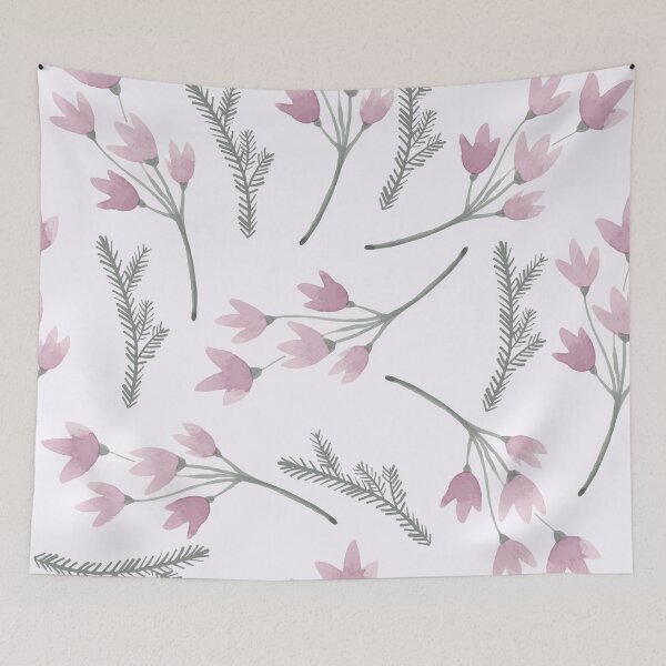 Item preview,  Purple Flowers Pattern 3 designed and sold by Nesro34.