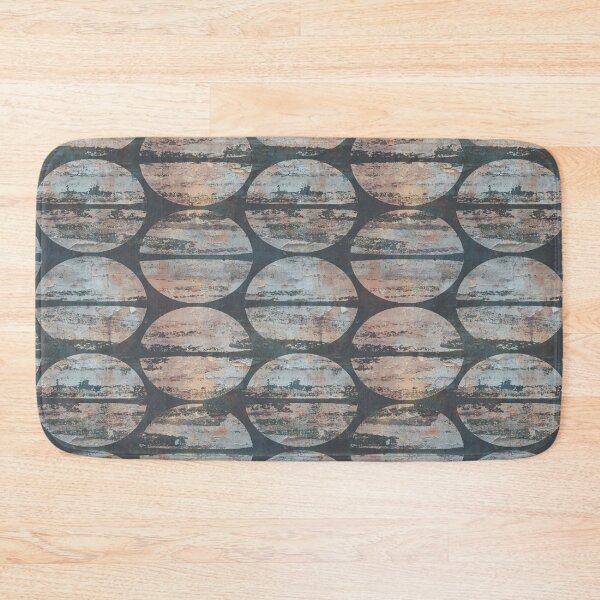 Item preview, Copy of Circle distressed rusty background gray designed and sold by Alessandro Remo Mazzoni Remotextiles.