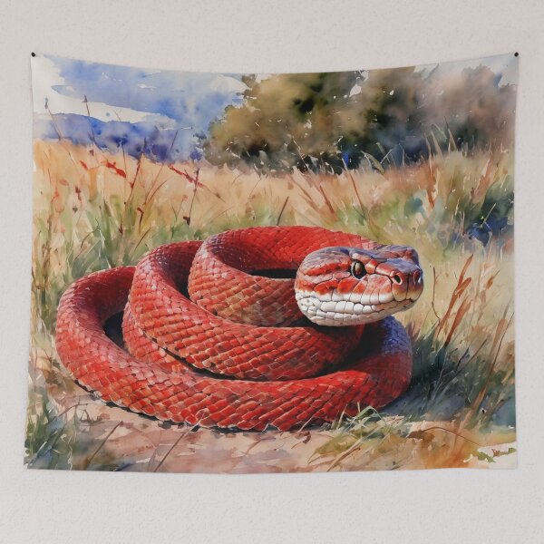Item preview, Watercolor Snake Painting designed and sold by Bunmigraphics .