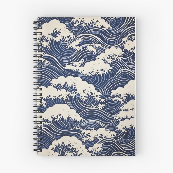 Item preview, Hokusai waves, maritime pattern designed and sold by Mauswohn.