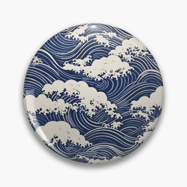 Item preview, Hokusai waves, maritime pattern designed and sold by Mauswohn.