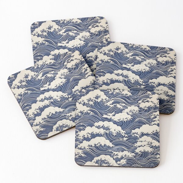 Item preview, Hokusai waves, maritime pattern designed and sold by Mauswohn.