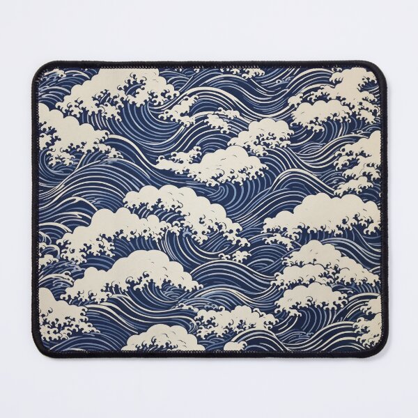 Item preview, Hokusai waves, maritime pattern designed and sold by Mauswohn.
