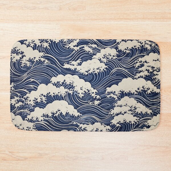 Item preview, Hokusai waves, maritime pattern designed and sold by Mauswohn.