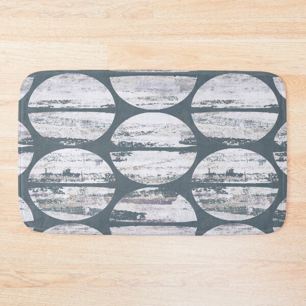 Item preview, Copy of Circle distressed rusty background white gray designed and sold by Alessandro Remo Mazzoni Remotextiles.